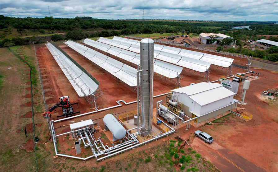 Planta heliotermal de Eudora Energia en Rosana, San Pablo.